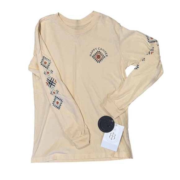 NWT Tiny Whales Long Sleeve “happy camper” Tee Shirt - Picture 1 of 6